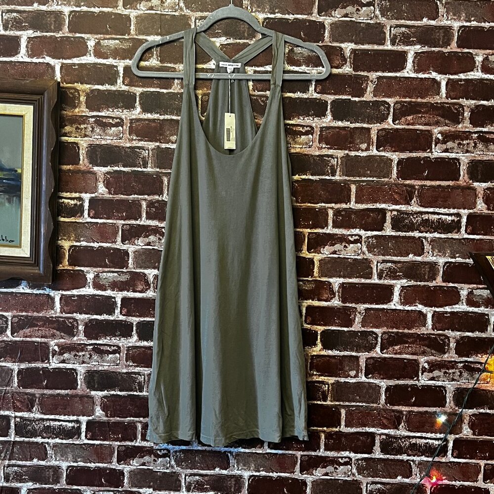 NWT James Perse Grey Tape Racer Back Dress - Size 1